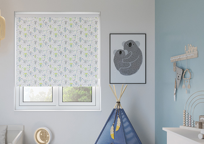 Robots, Gearbox Greens - Twist&Fit Roller Blind - Image 3